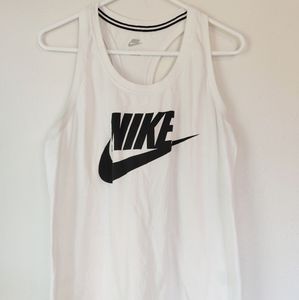 White Nike Racerback tank XL